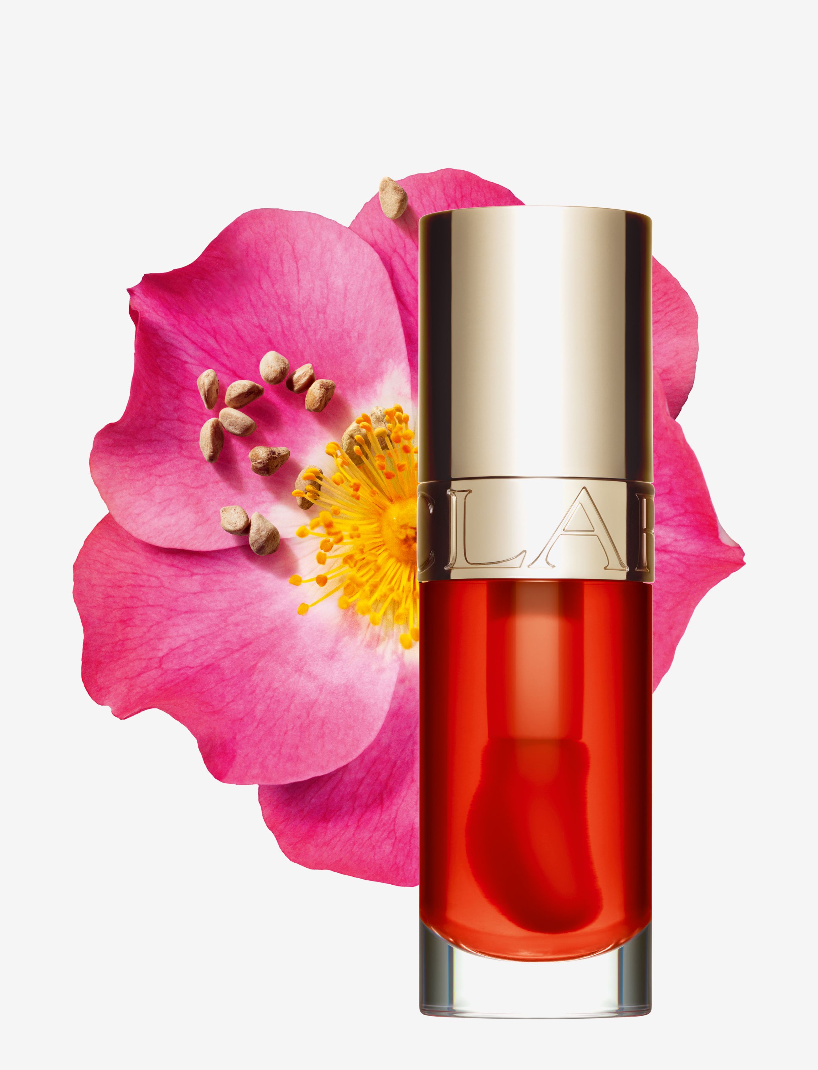 Clarins - Lip Comfort Oil 05 Apricot 7 ml - leppepomader - 05 apricot - 2