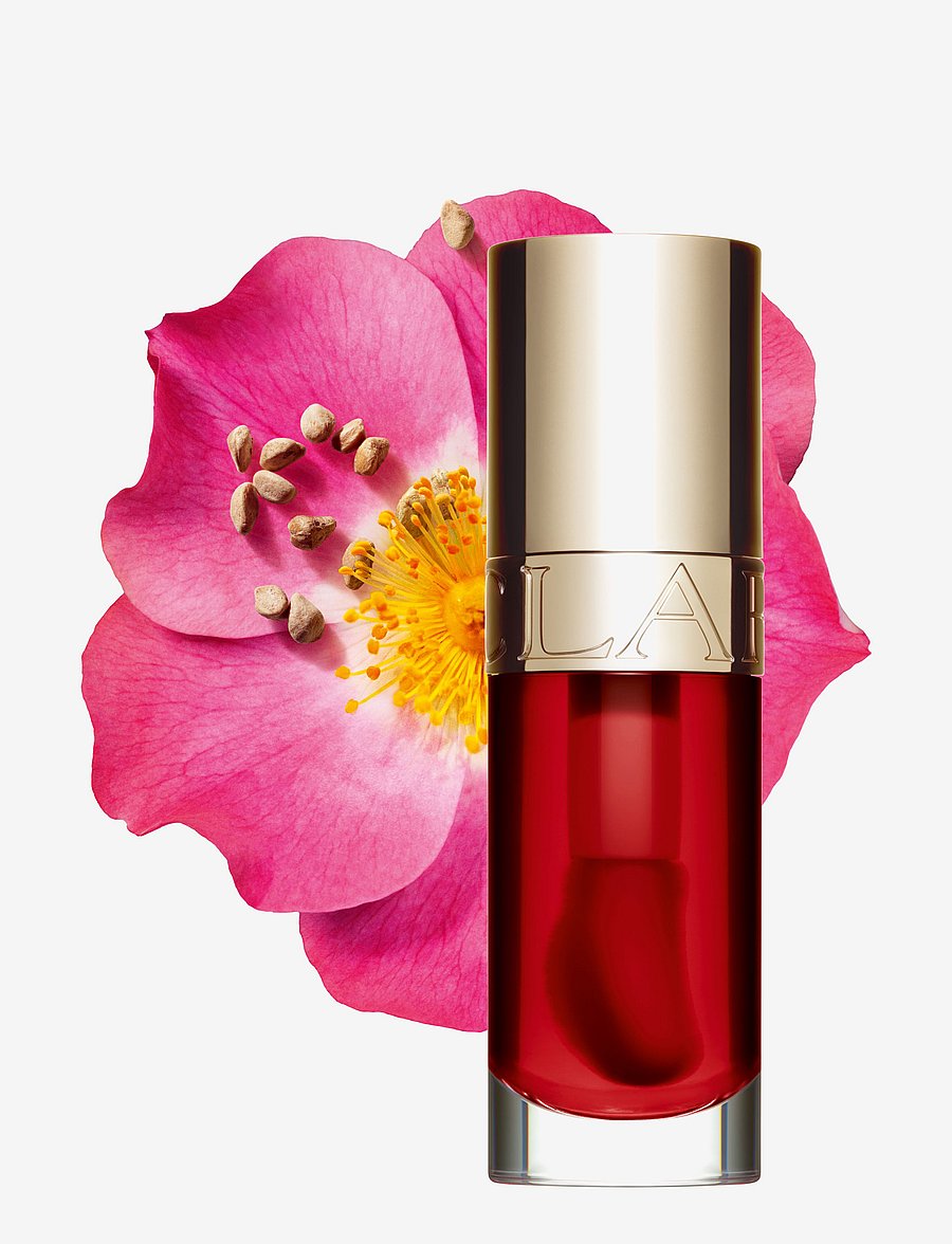 Clarins - Lip Comfort Oil 08 Strawberry 7 ml - læbepomade - 08 strawberry - 2