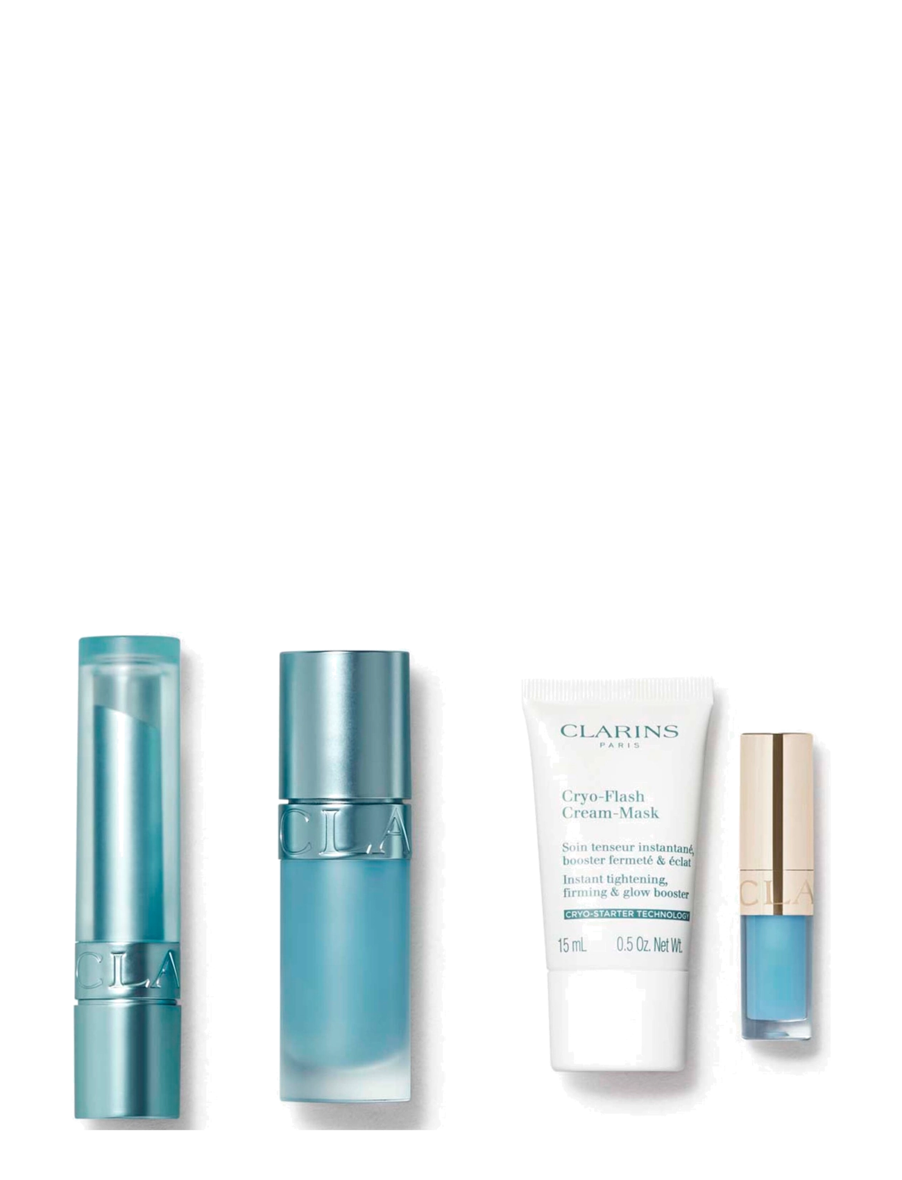 Clarins - Lip Comfort Oil LOB cryo 00/LCO cryo 00/Cryo mask 15ml/LCO cryo 00 mini 126.3 ml - gåvoset - clear - 1
