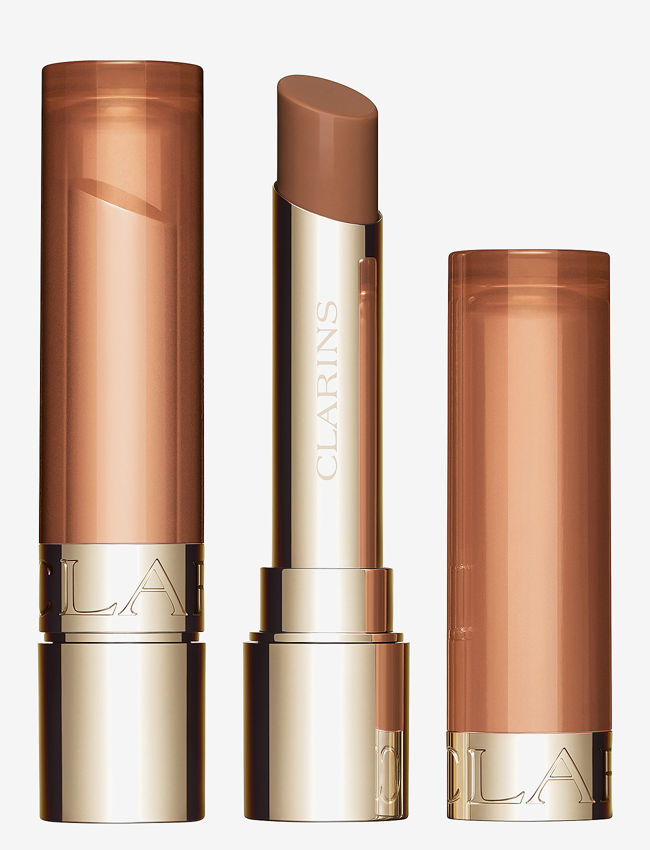 Clarins - Lip Oil Balm 04 Almond 3 gr - läppbalsam - 04 nude brown - 0