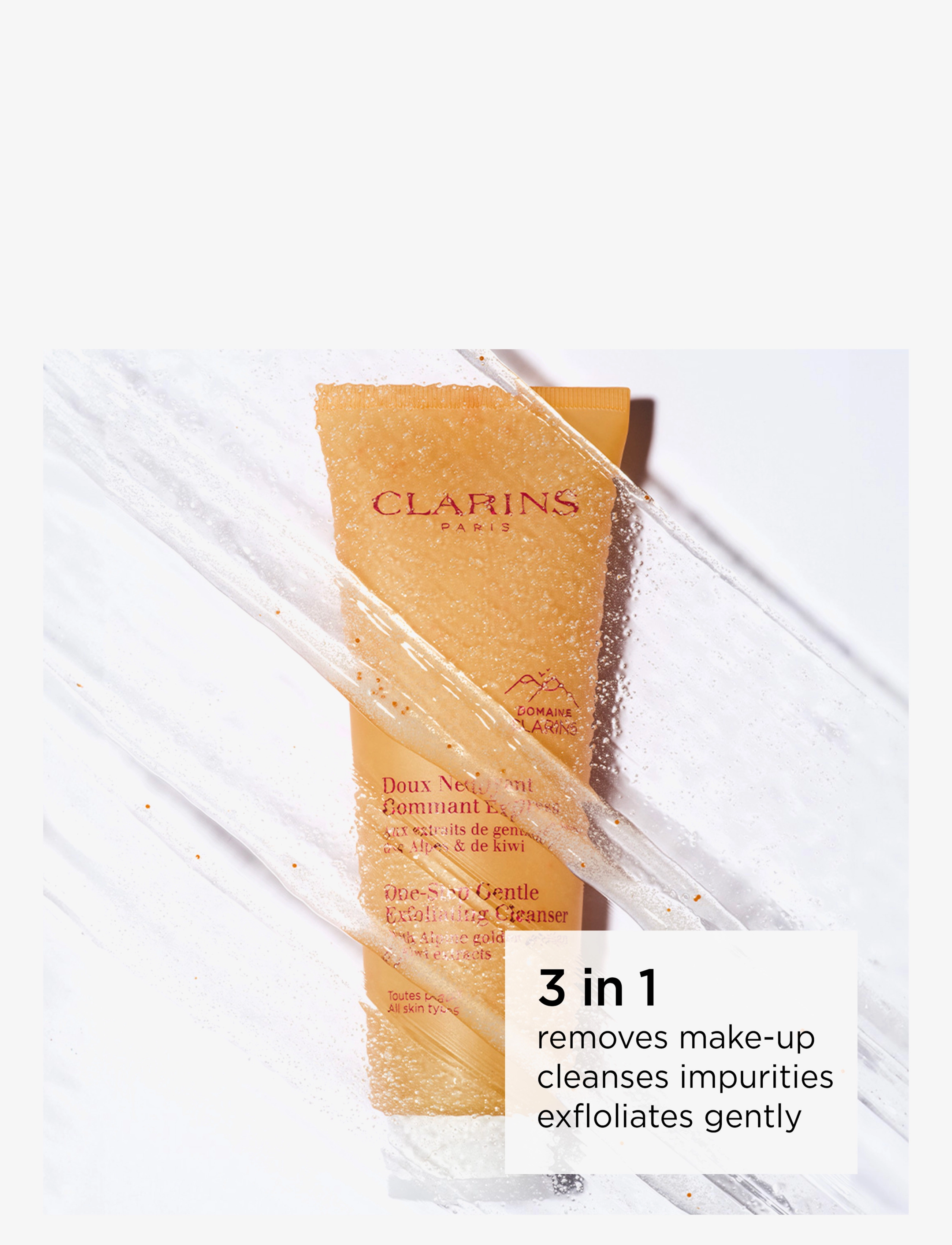 Clarins - One-Step Gentle Exfoliating Cleanser - rengöringsgel - clear - 2