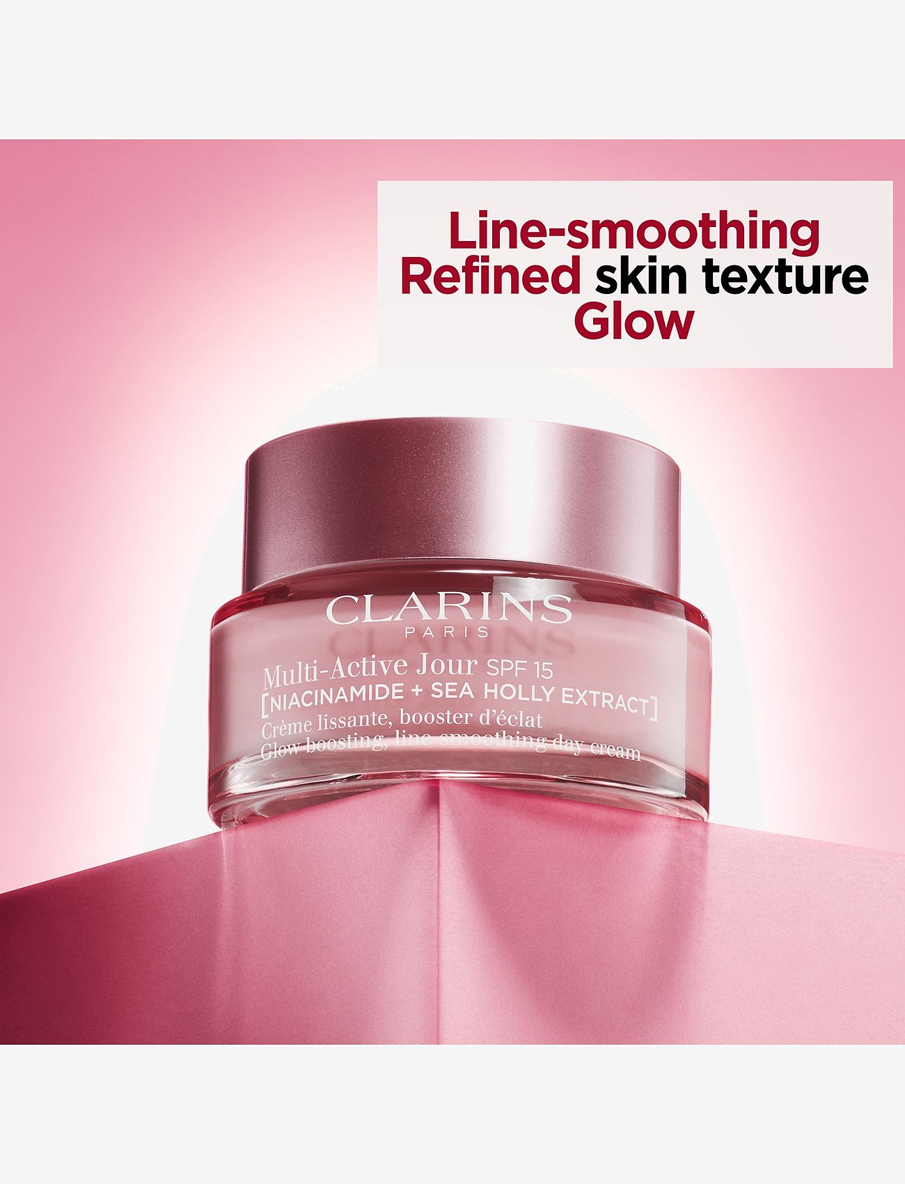 Clarins - Multi-Acive Glow boosting, line-smoothing day cream SPF 15 All skin types - sommerens hudpleje - clear - 3