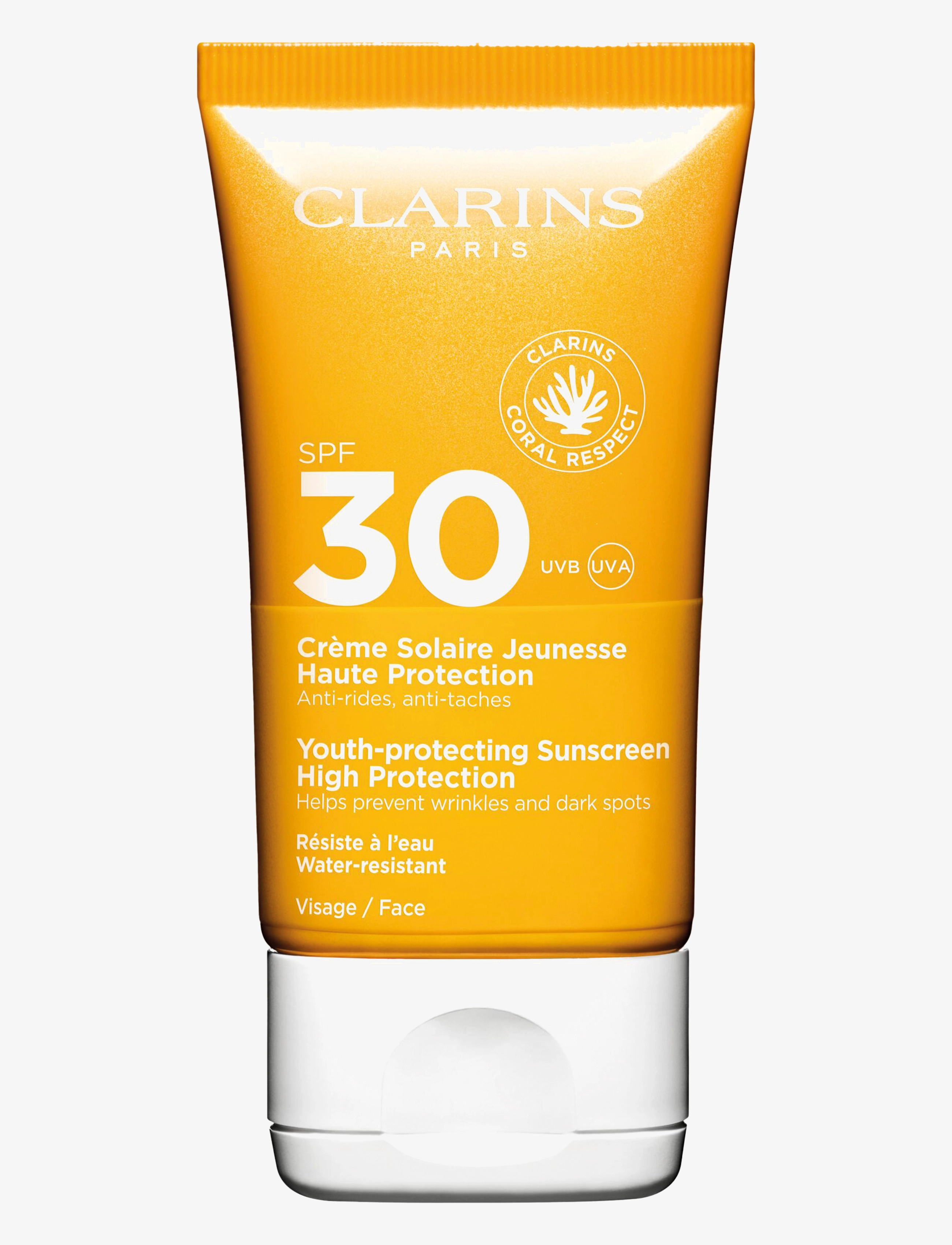 Clarins Youth-protecting Sunscreen High Protection SPF30 Face - Beauty - Miehet - CLEAR / undefined