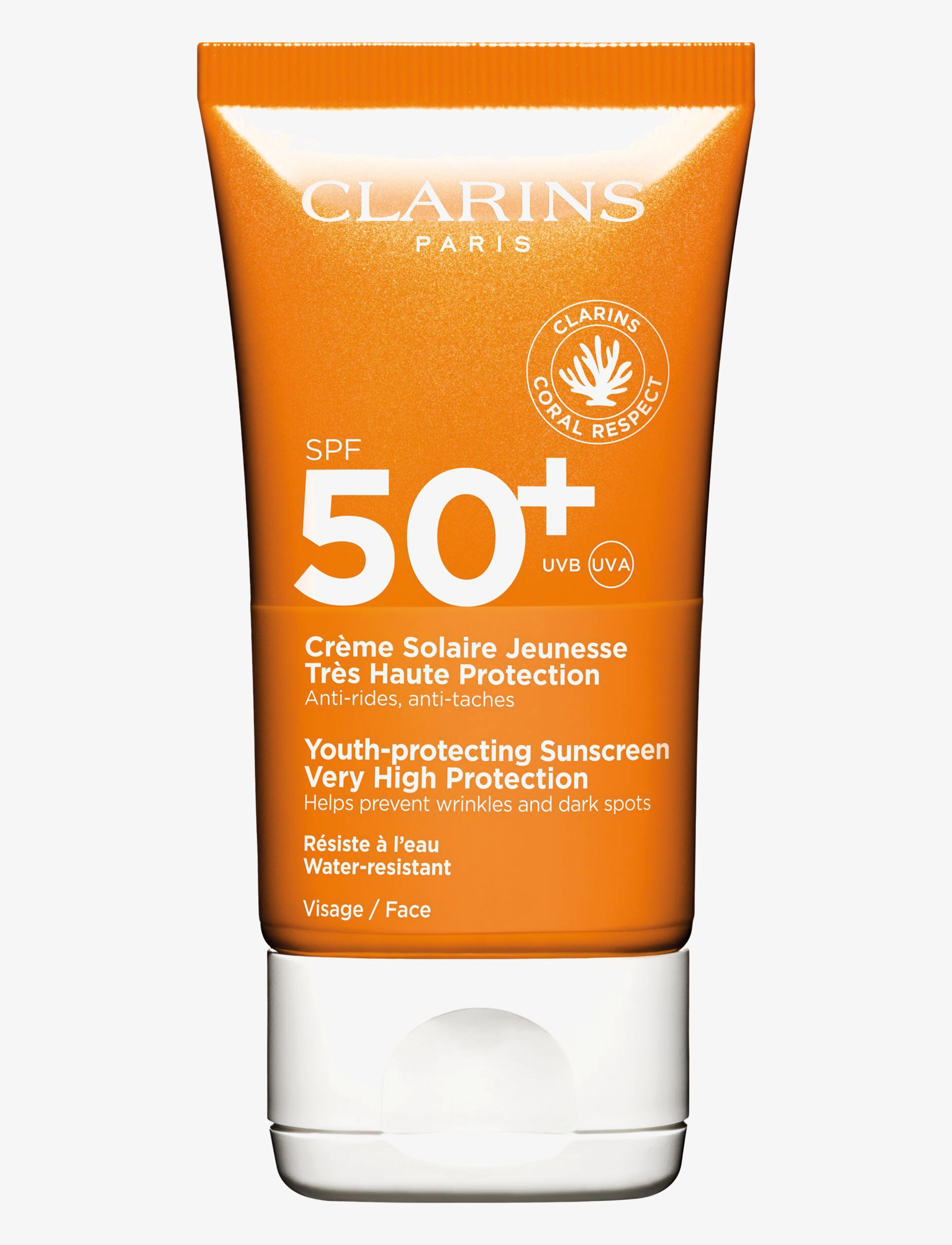 Clarins Youth-protecting Sunscreen Very High Protection SPF50 Face - Solprodukter - CLEAR / undefined