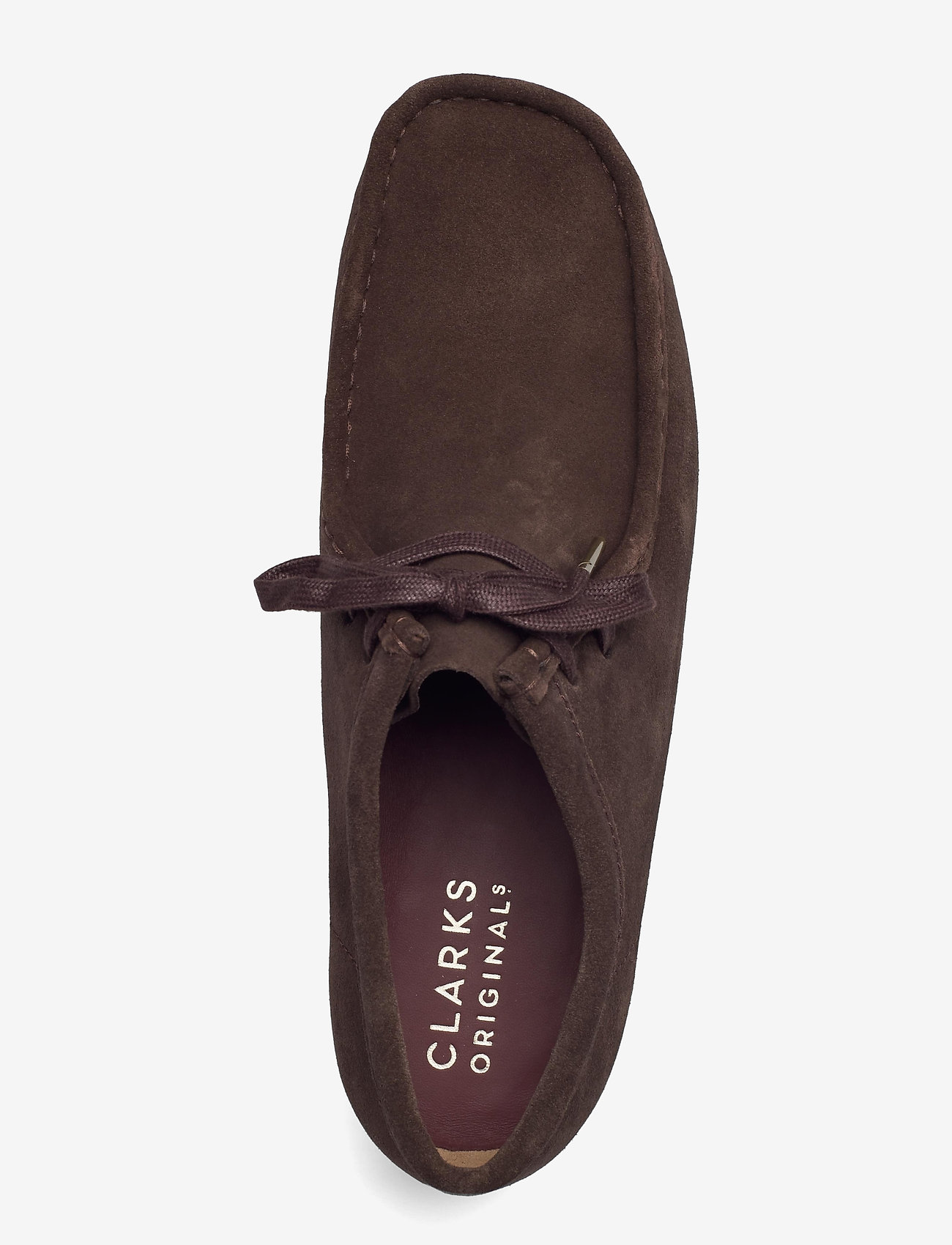 Clarks Originals - Wallabee G - moc-toe boots - dark brown suede - 3