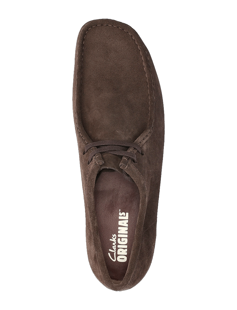 Clarks Originals - Wallabee G - moc toe skor - dark brown suede - 3