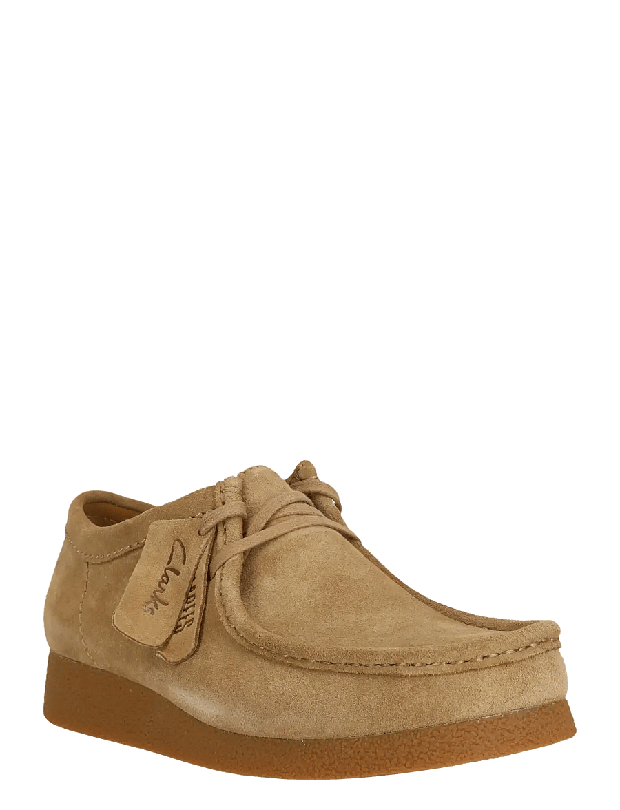 Clarks Originals - WallabeeEVO G - moc toe skór - dark sand suede - 0