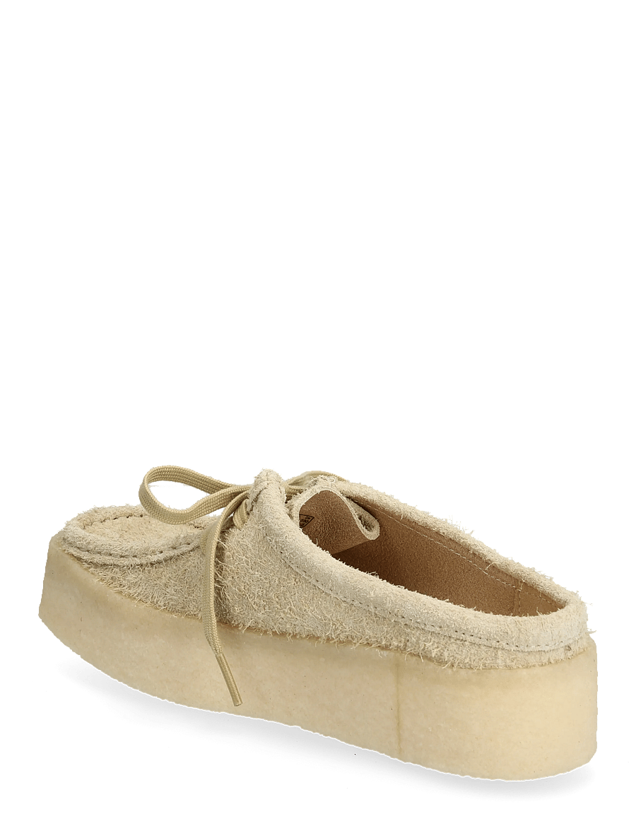 Clarks Originals - WallabeeCup Lo D - flatbotna mules - maple hairy sde - 2