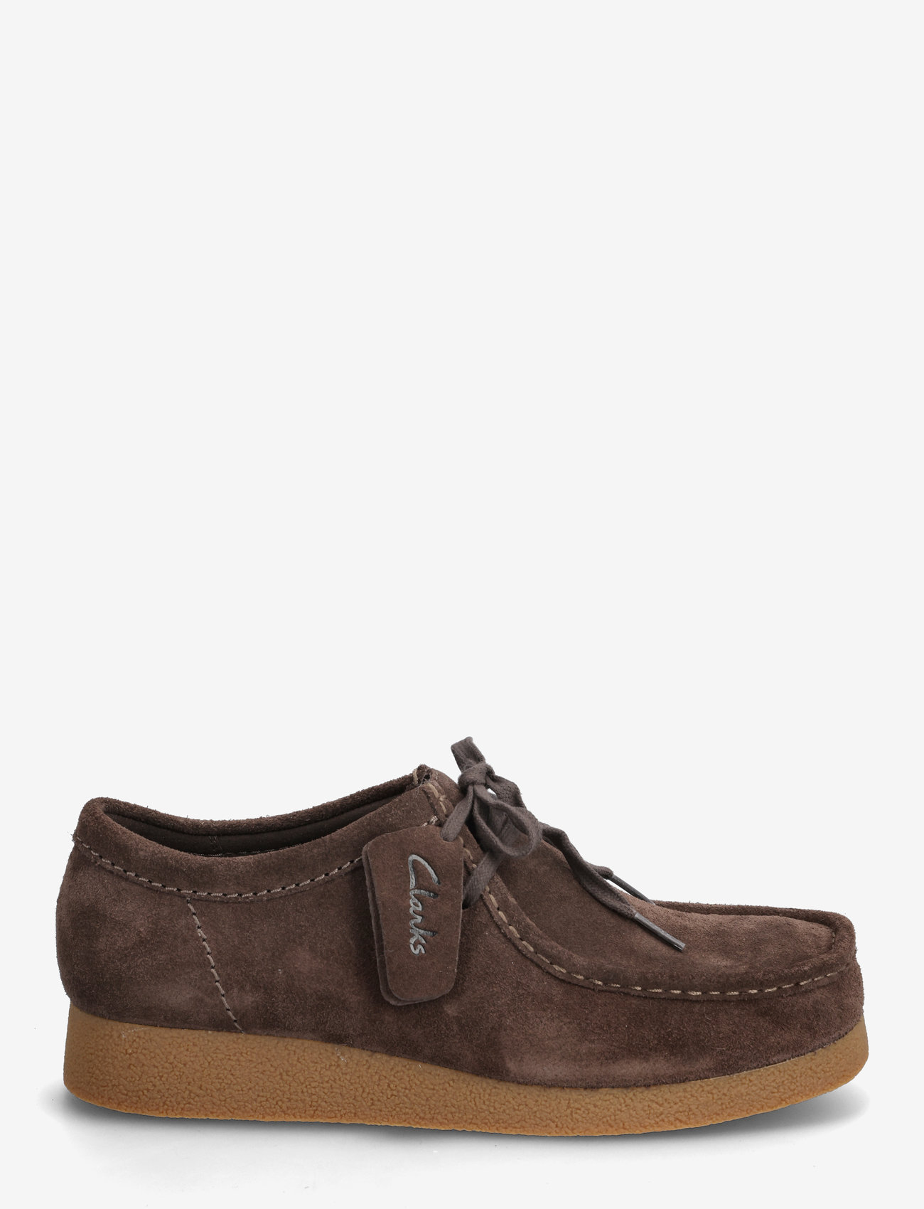 Clarks Originals - WallabeeEVO G - derby-sko - dark brown suede - 1