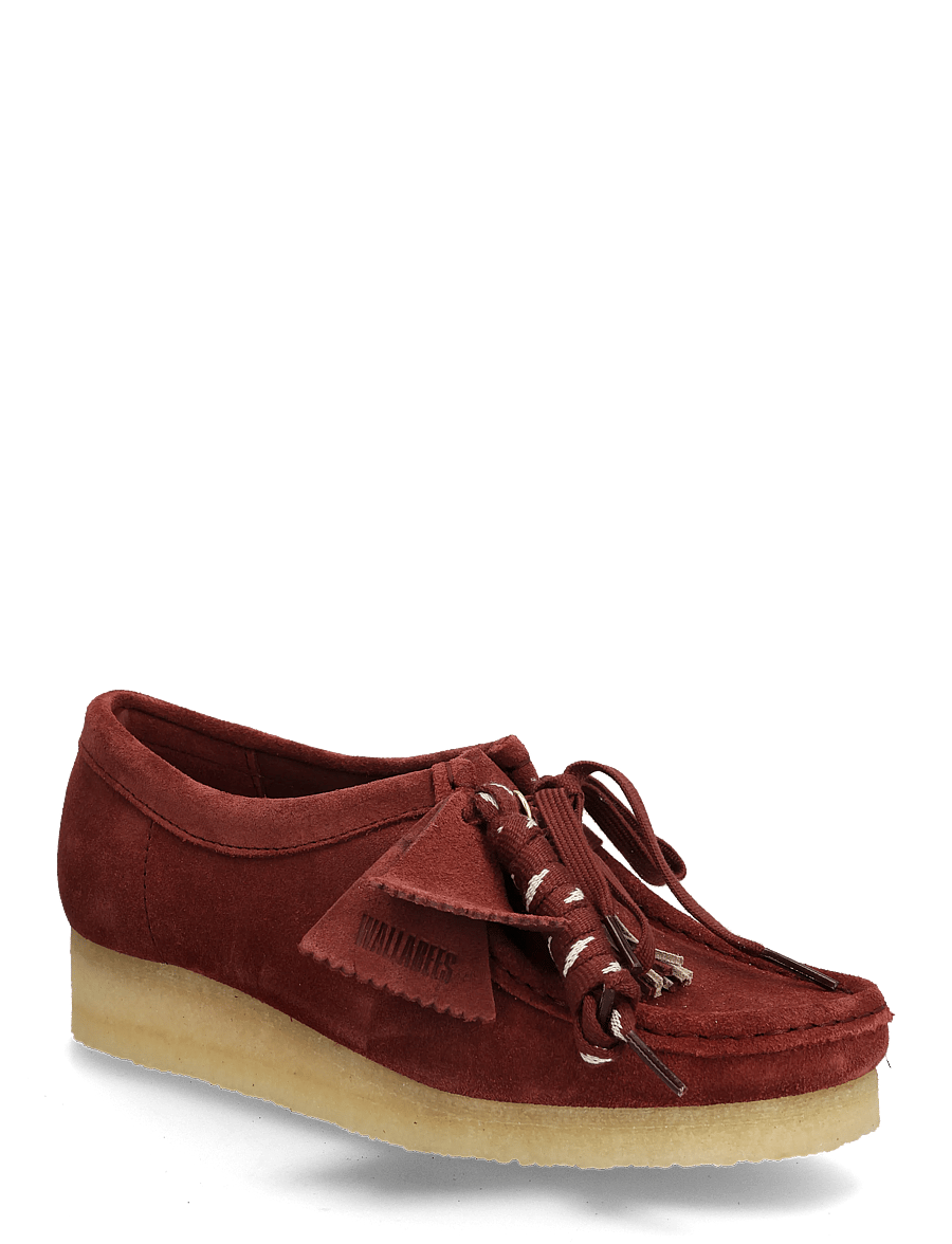 Clarks Originals - Wallabee. D - mode trends - deep red sde - 0
