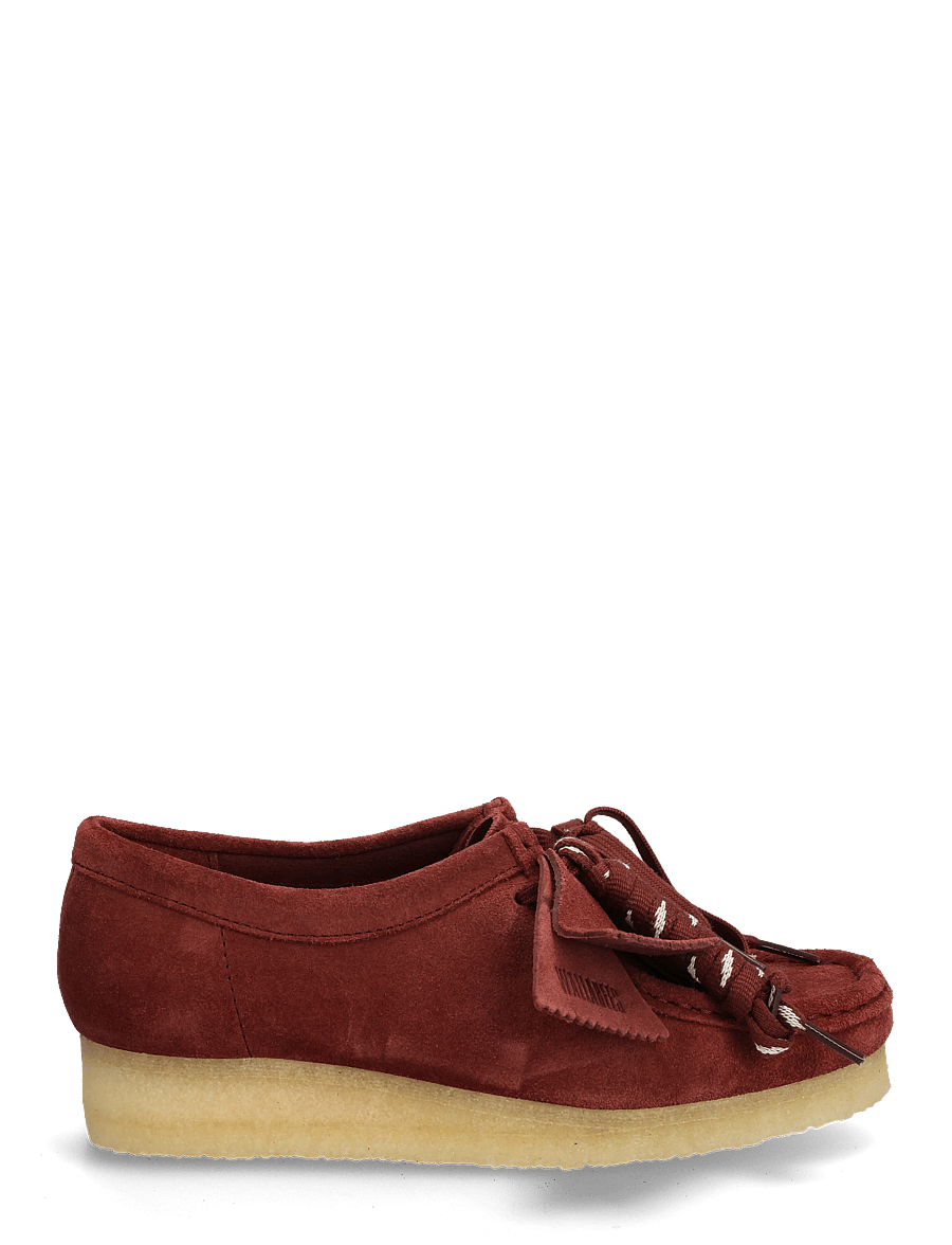 Clarks Originals - Wallabee. D - mode trends - deep red sde - 1