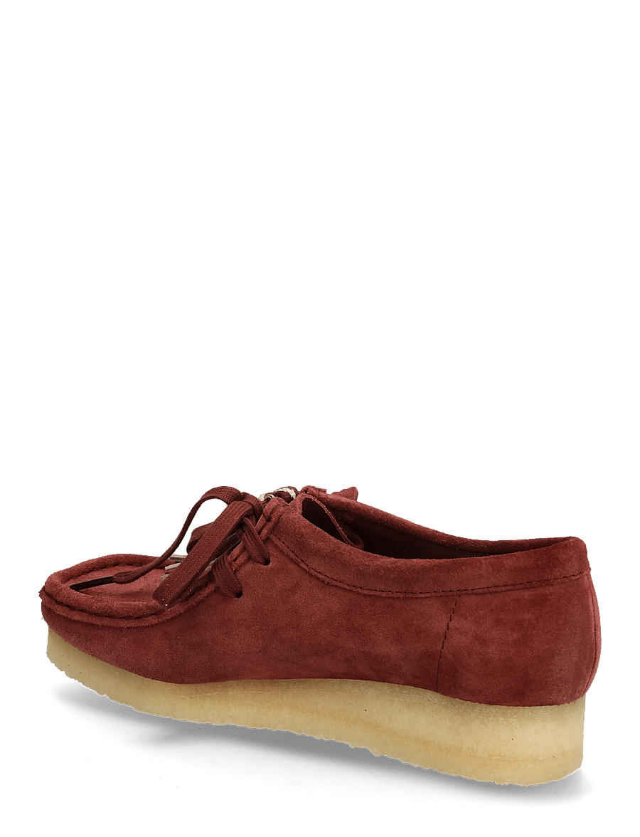 Clarks Originals - Wallabee. D - mode trends - deep red sde - 2