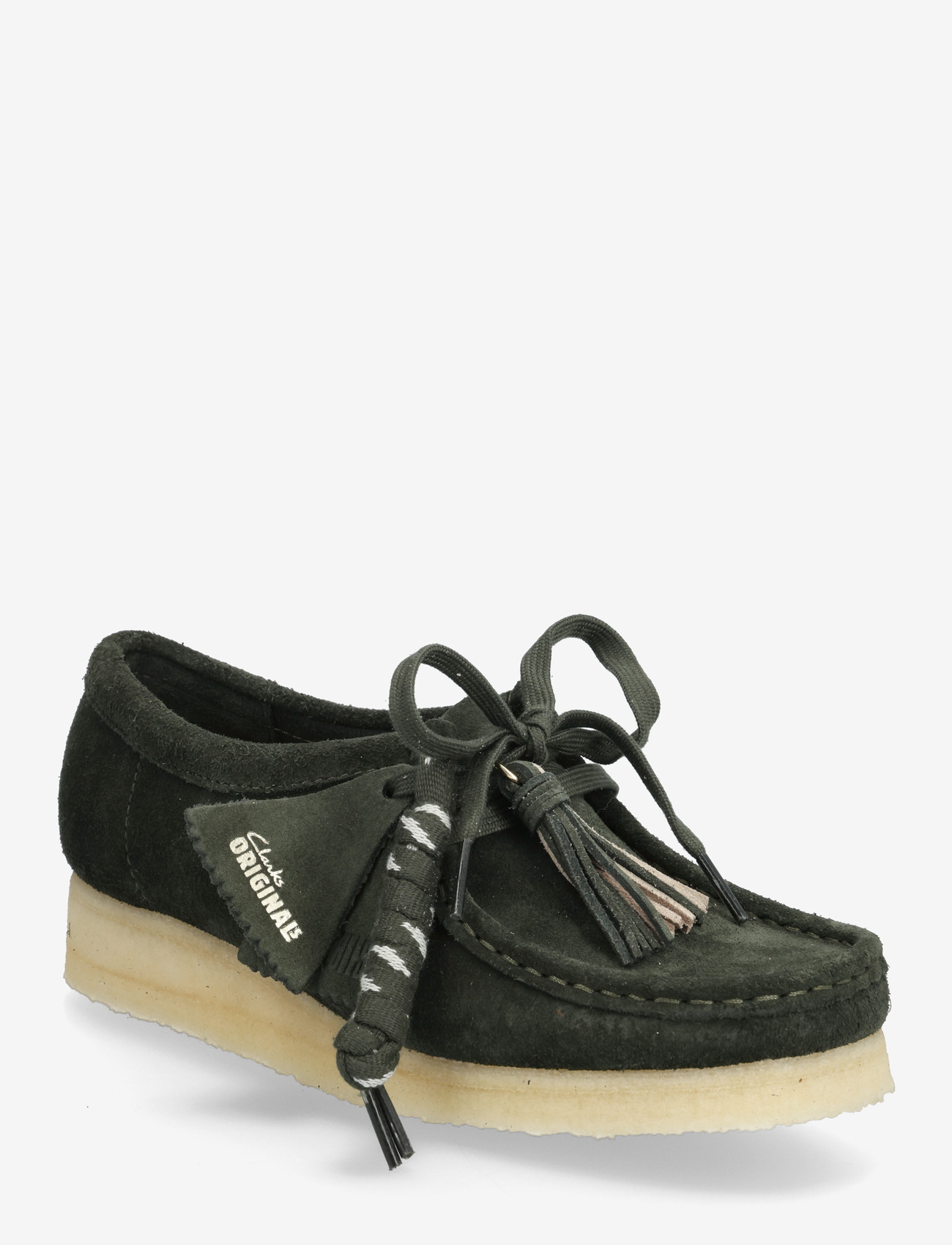 Clarks Originals - Wallabee. D - loafers - forest green sde - 0