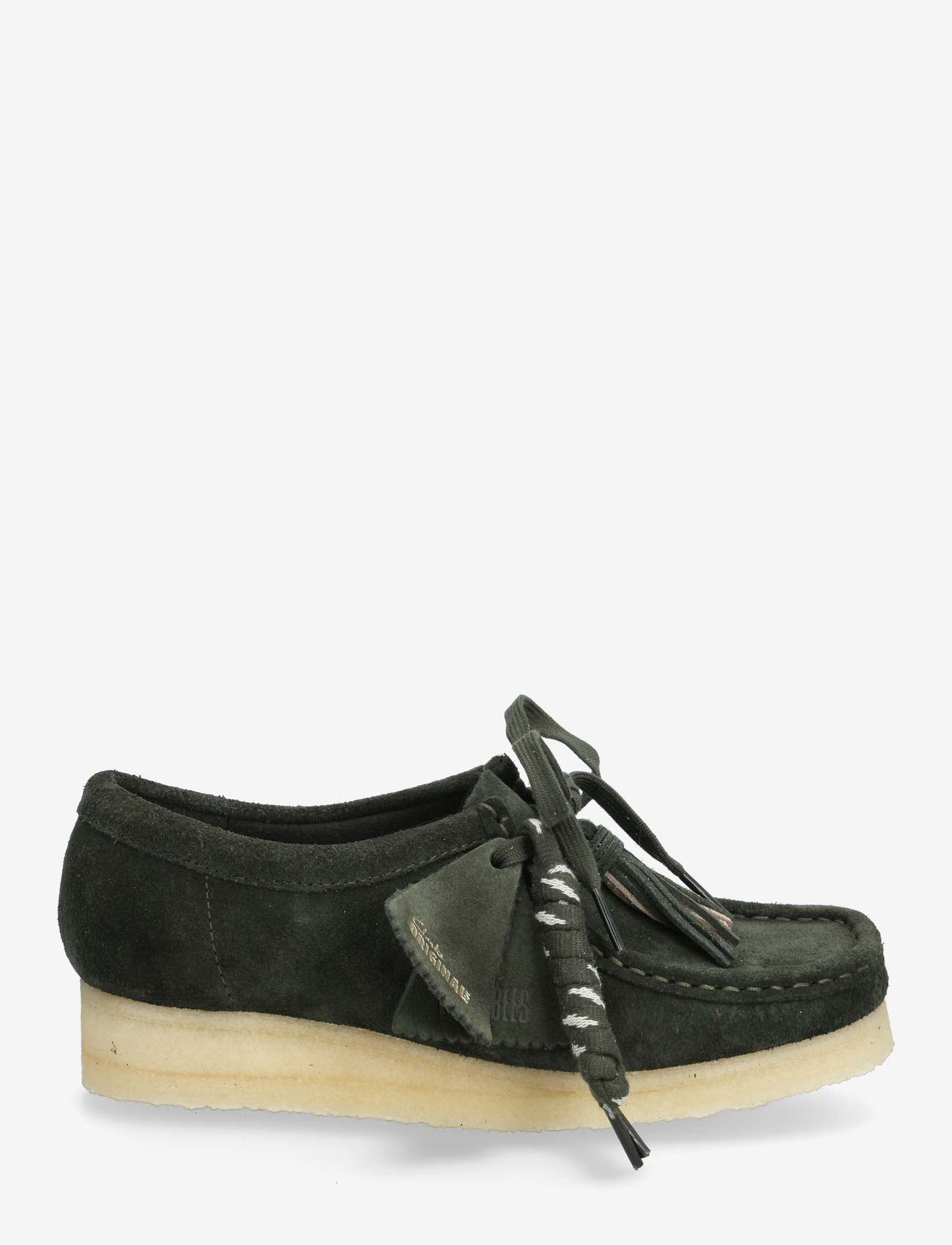 Clarks Originals - Wallabee. D - loafers - forest green sde - 1