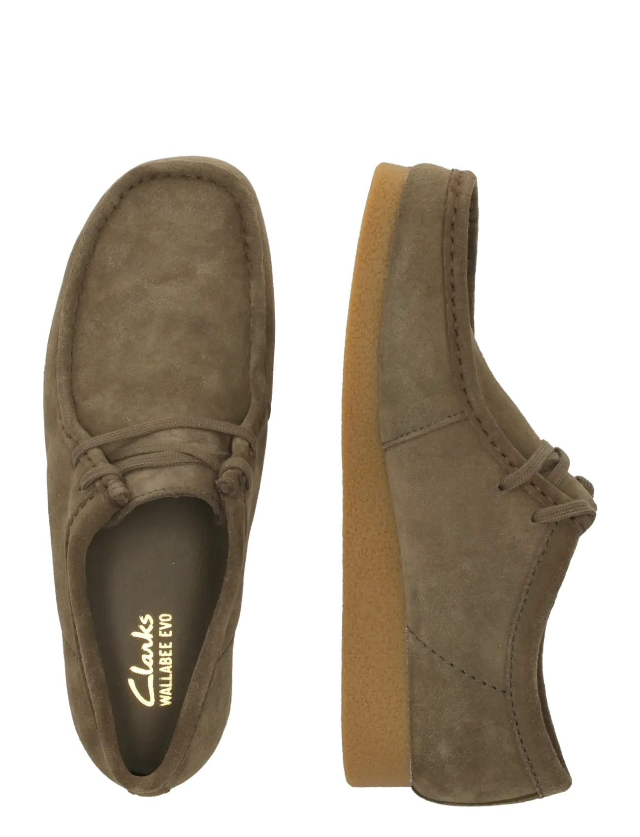 Clarks Originals - WallabeeEVO G - lágir strigaskór - dark olive sde - 2