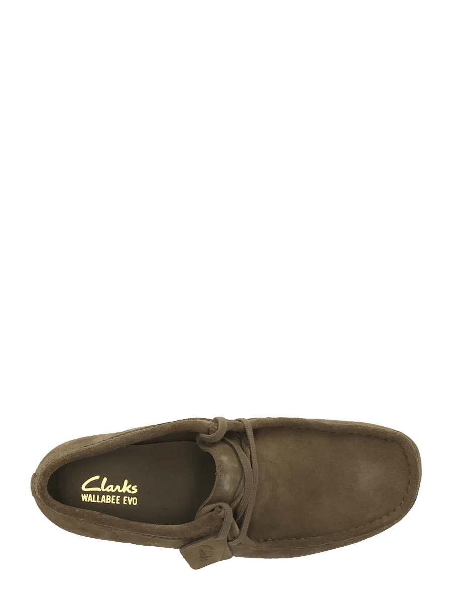 Clarks Originals - WallabeeEVO G - lágir strigaskór - dark olive sde - 4