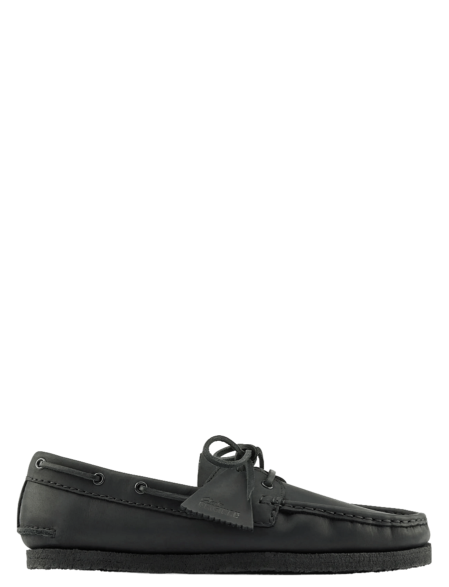 Clarks Originals - Godney Boat G - nach anlass kaufen - black leather - 0