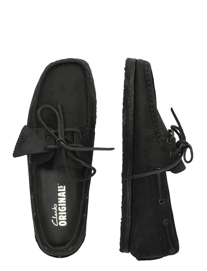 Clarks Originals - Godney Boat G - shoppa efter tillfälle - black leather - 4