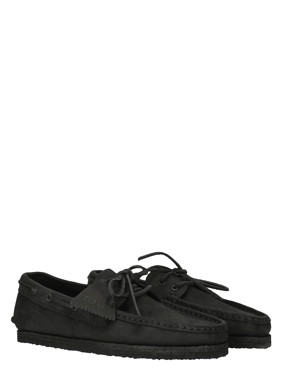 Clarks Originals - Godney Boat G - nach anlass kaufen - black leather - 5