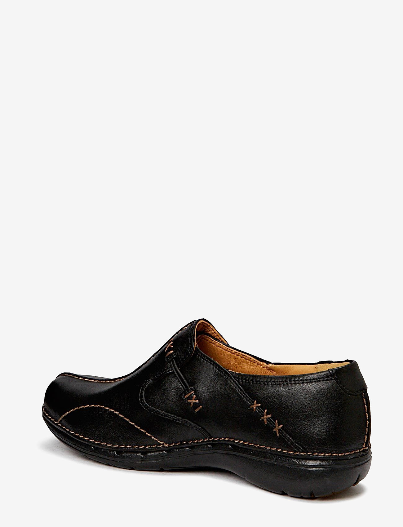 Clarks - Un Loop - black leather - 3