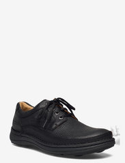 Clarks - Nature Three - låga sneakers - black leather - 0