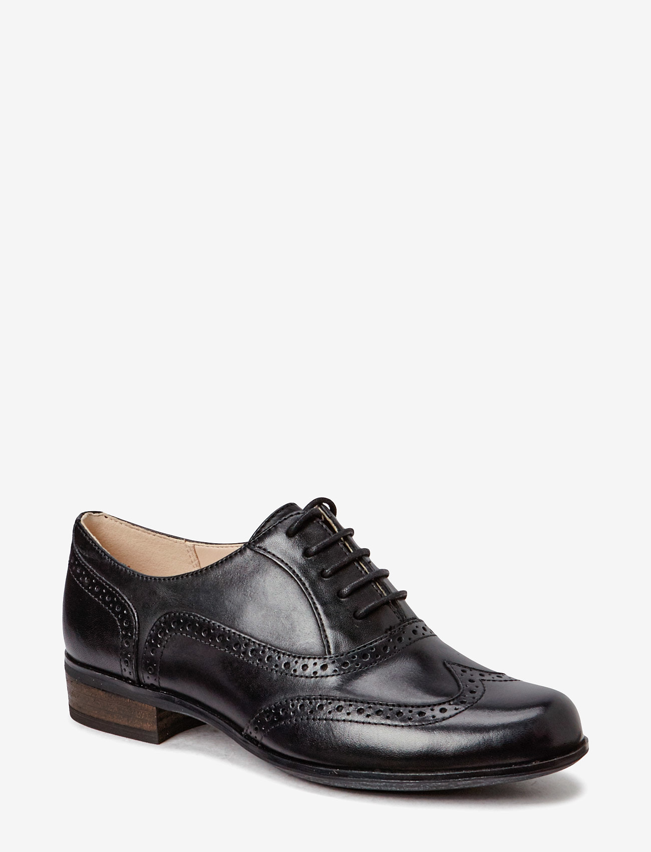 Clarks - Hamble Oak D - flade sko - 1216 black leather - 0