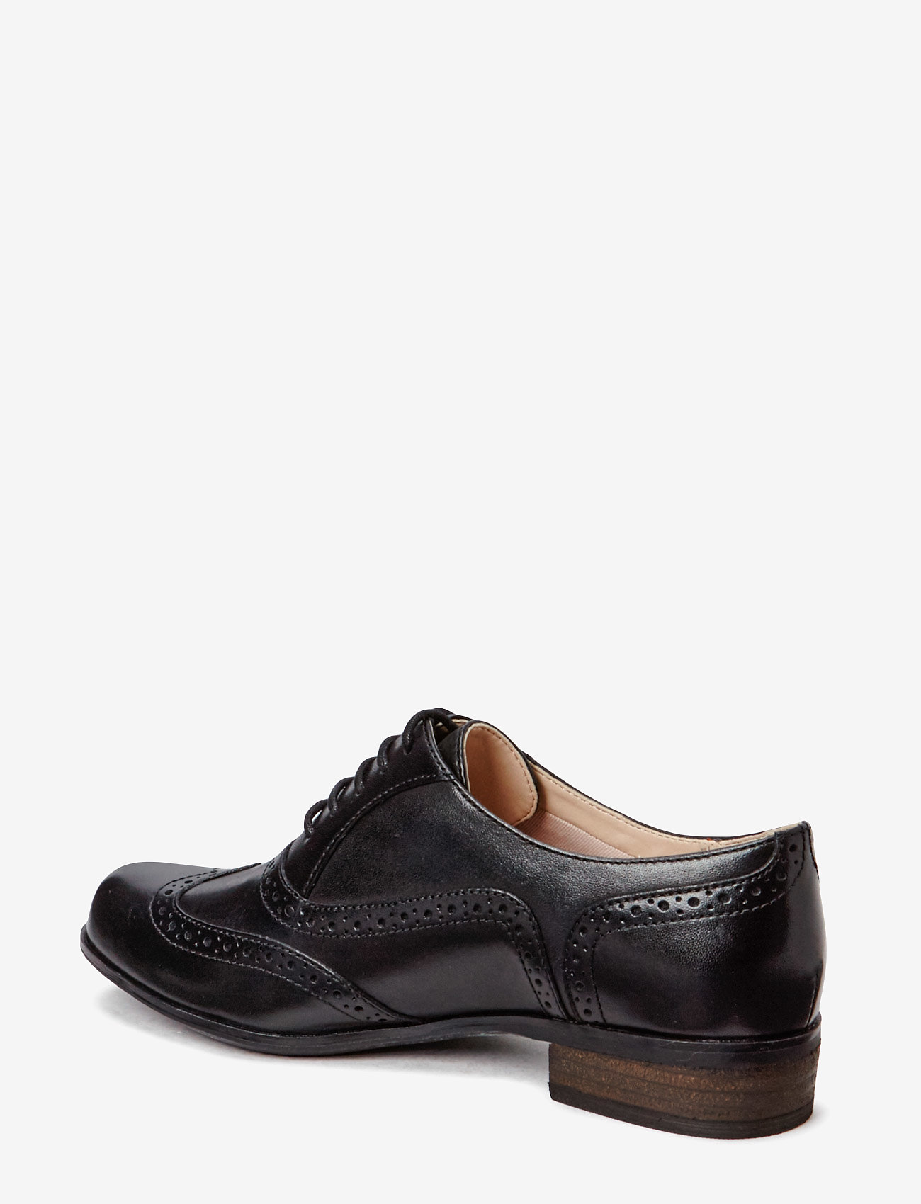 Clarks - Hamble Oak D - płaskie buty - 1216 black leather - 1