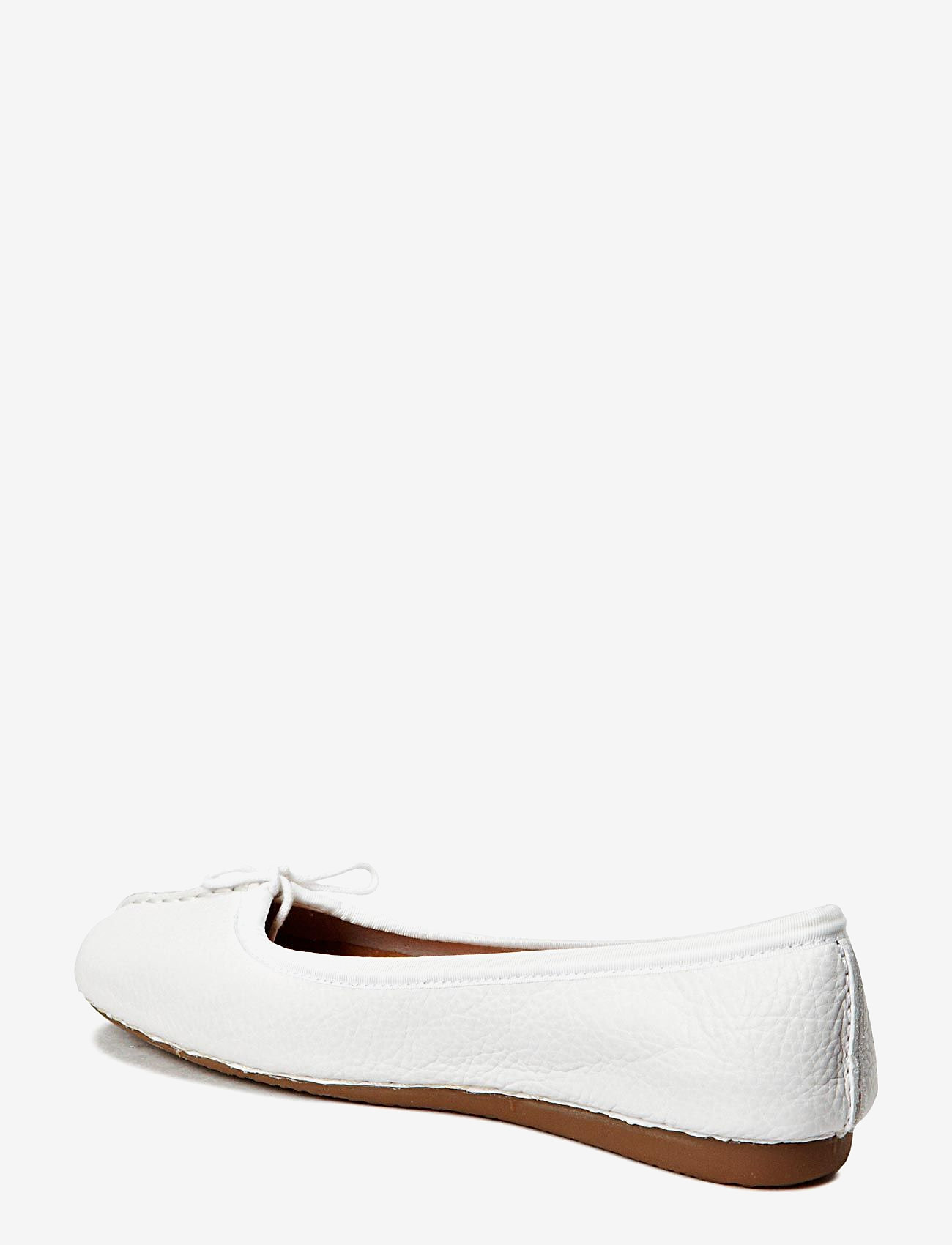 Clarks - Freckle Ice - baleriinad - white leather - 1