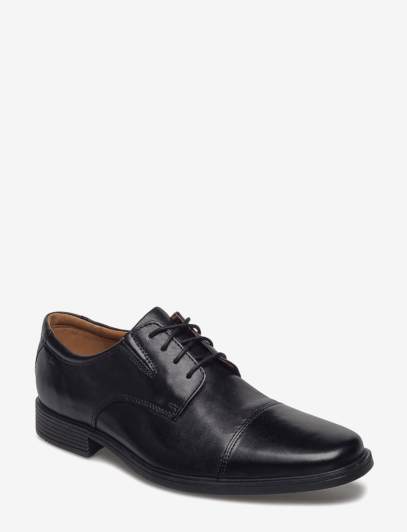 Clarks - Tilden Cap - laced shoes - black leather - 0