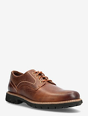 Clarks - Batcombe Hall - veterschoenen - dark tan lea - 0