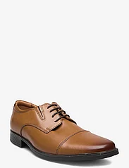 Clarks - Tilden Cap - laced shoes - dark tan lea - 0