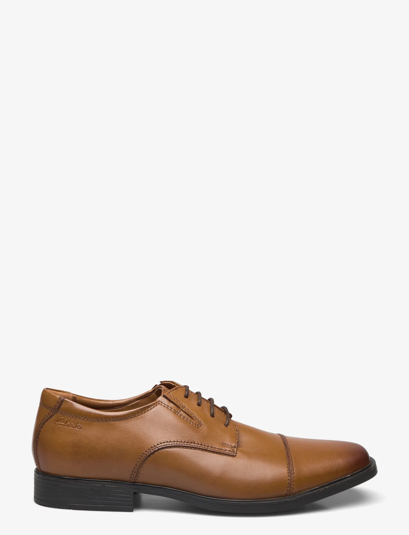 Clarks - Tilden Cap - laced shoes - dark tan lea - 1