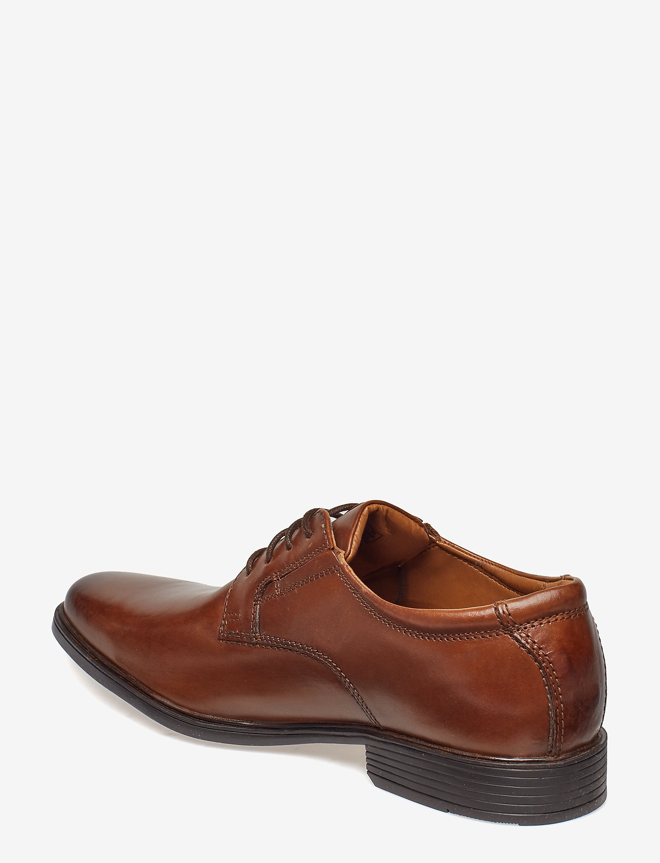 Clarks - Tilden Plain - laced shoes - dark tan lea - 1