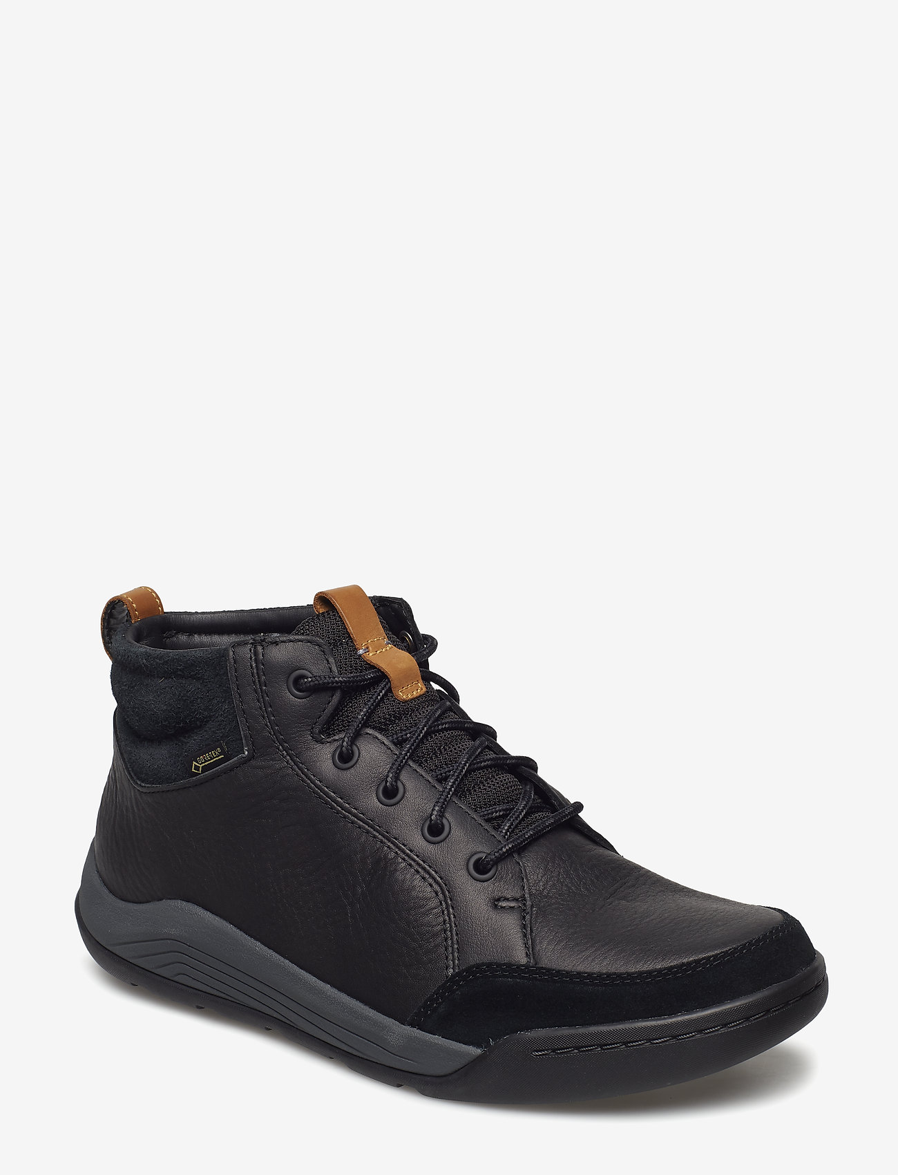 Clarks - AshcombeMidGTX - black leather - 0