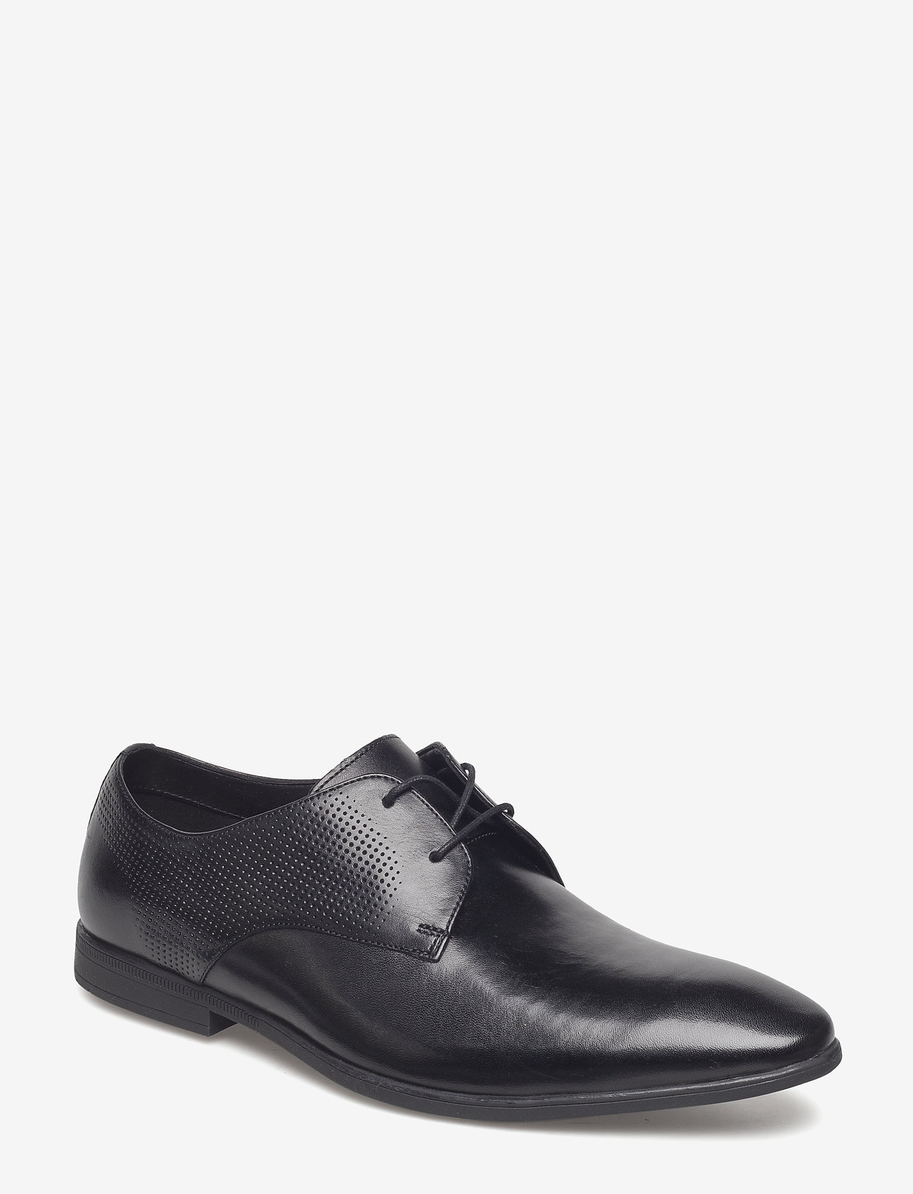 Clarks - Bampton Walk - black leather - 0