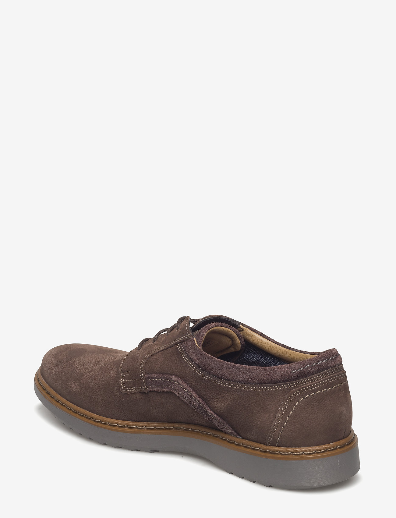Clarks - Un Geo Lace - dark brown nub - 1