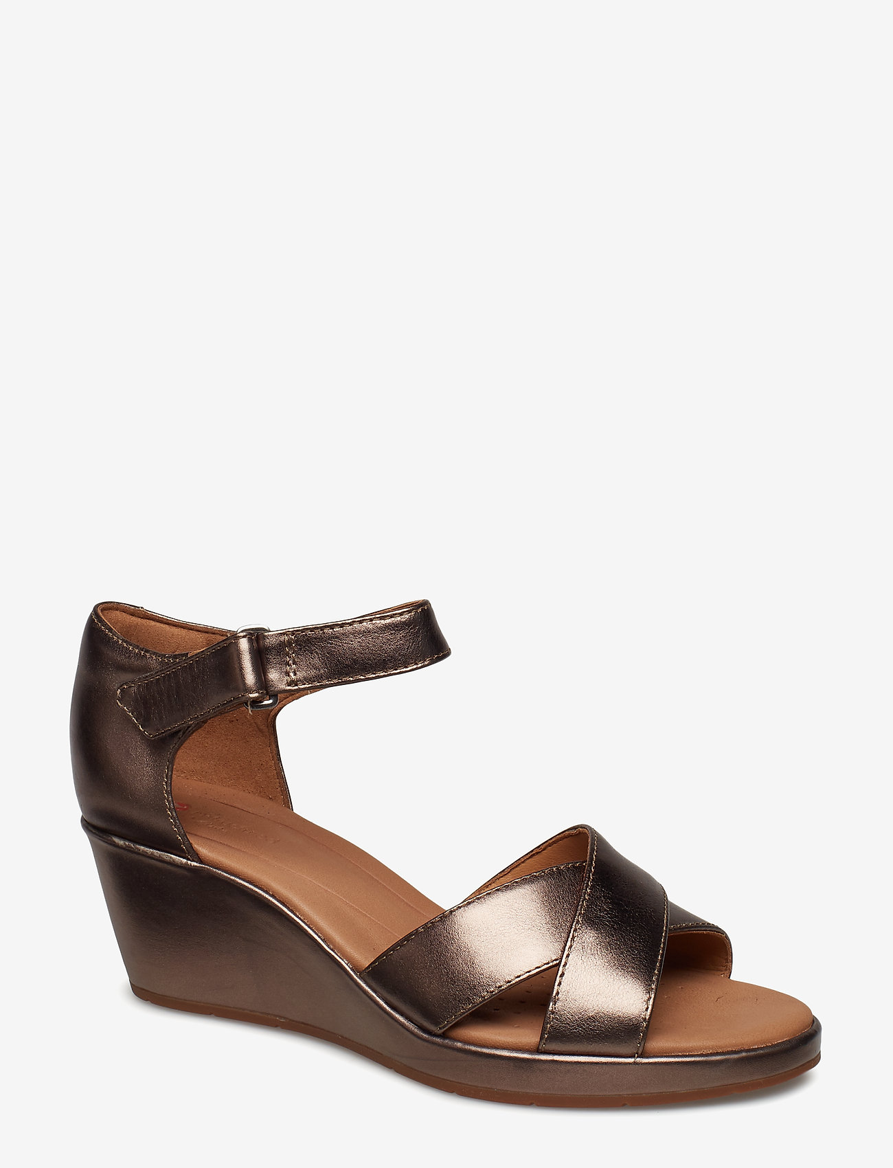 Clarks - Un Plaza Cross - pebble metalic - 0