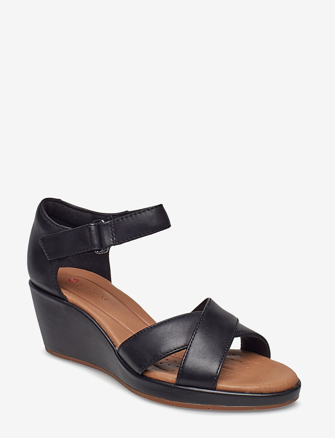 Clarks - Un Plaza Cross - black leather - 0