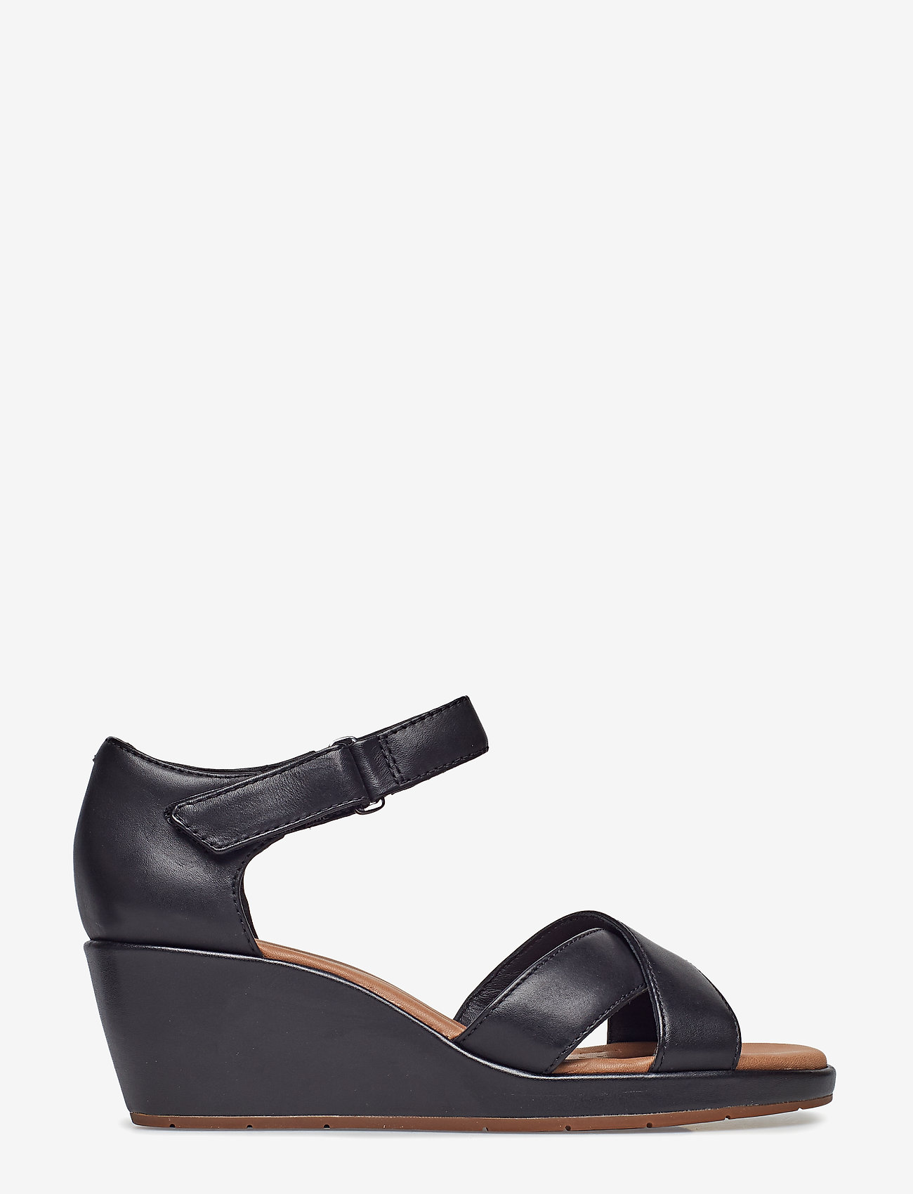 Clarks - Un Plaza Cross - black leather - 1