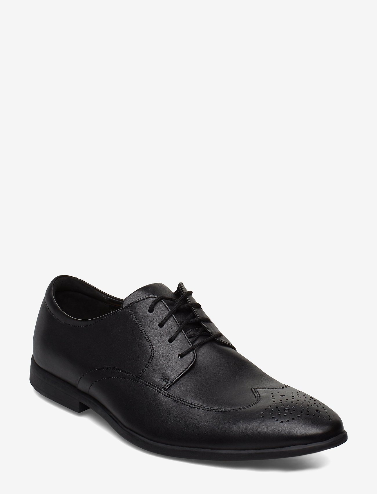 Clarks - Bampton Wing - black leather - 0