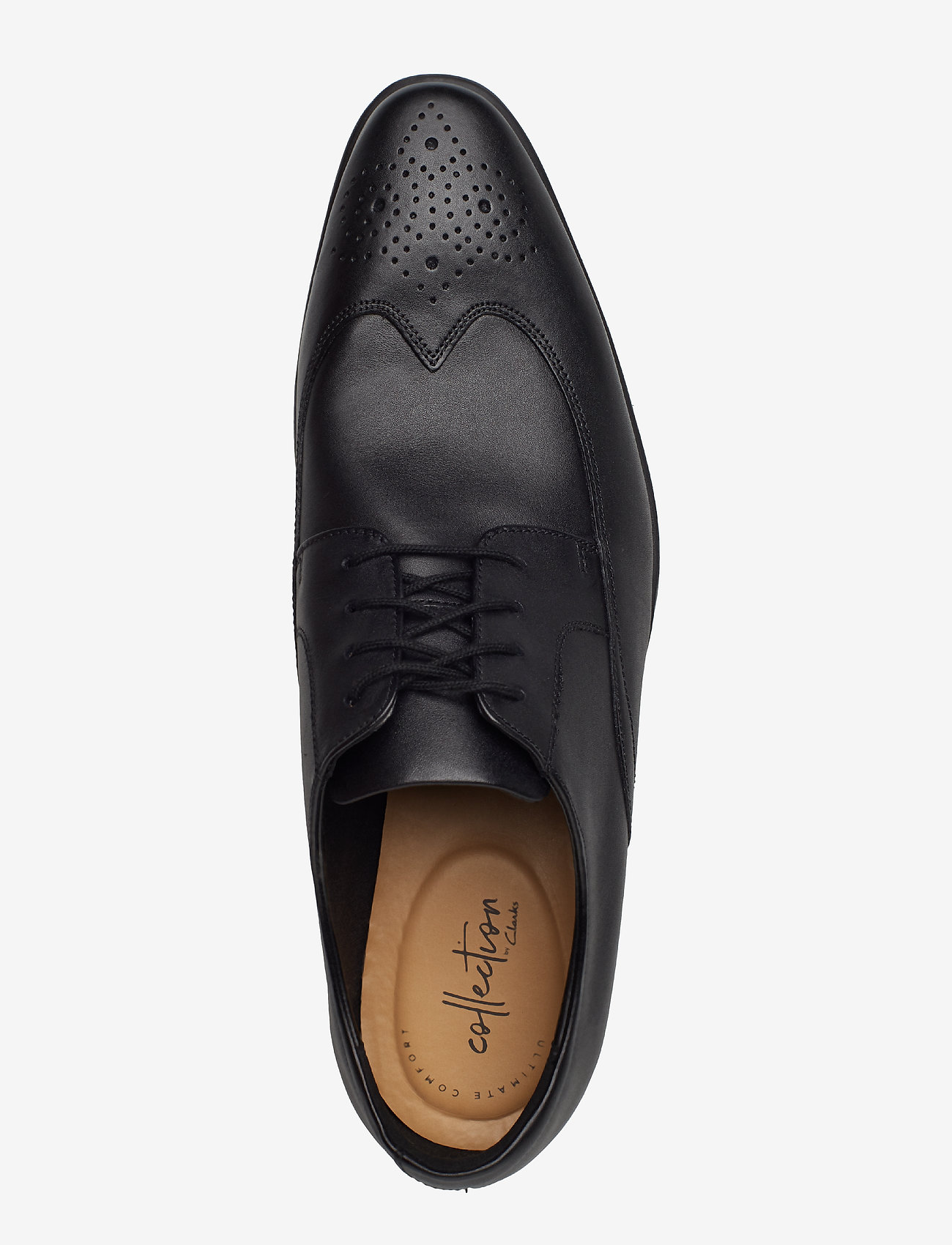 Clarks - Bampton Wing - black leather - 3