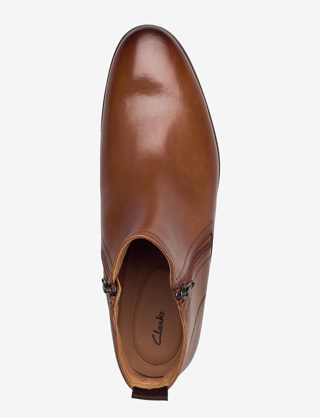 Clarks - Stanford Zip - tan leather - 3
