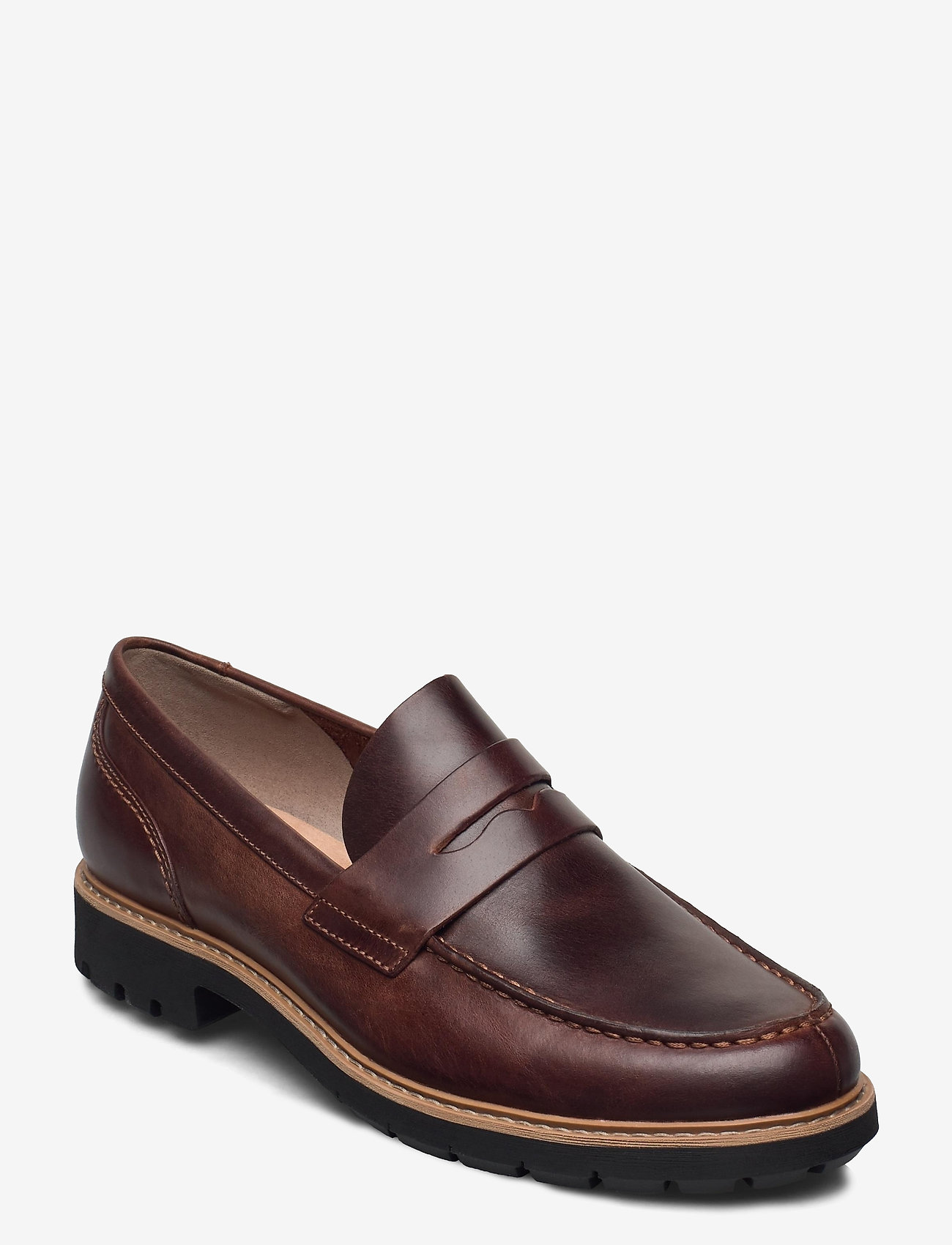 Clarks - Batcombe Edge - dark tan lea - 0