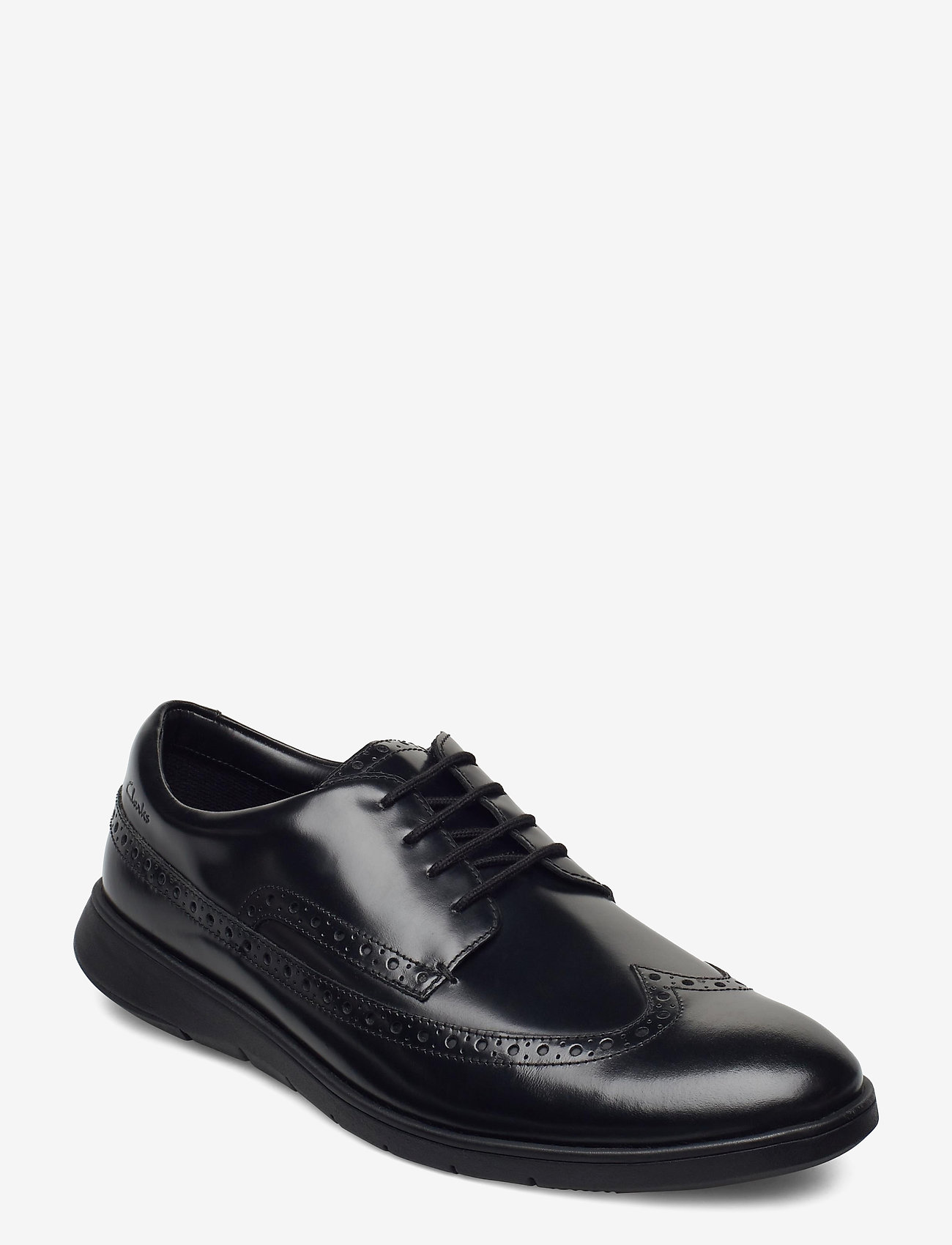 Clarks - Helston Limit - black leather - 0