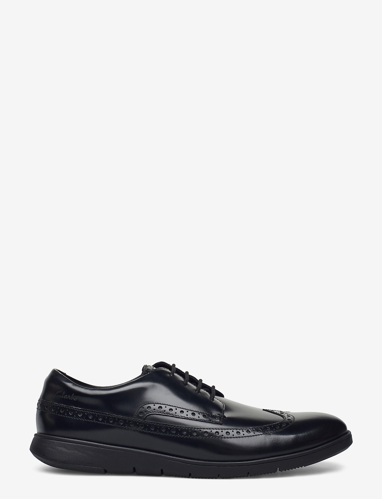 Clarks - Helston Limit - black leather - 1