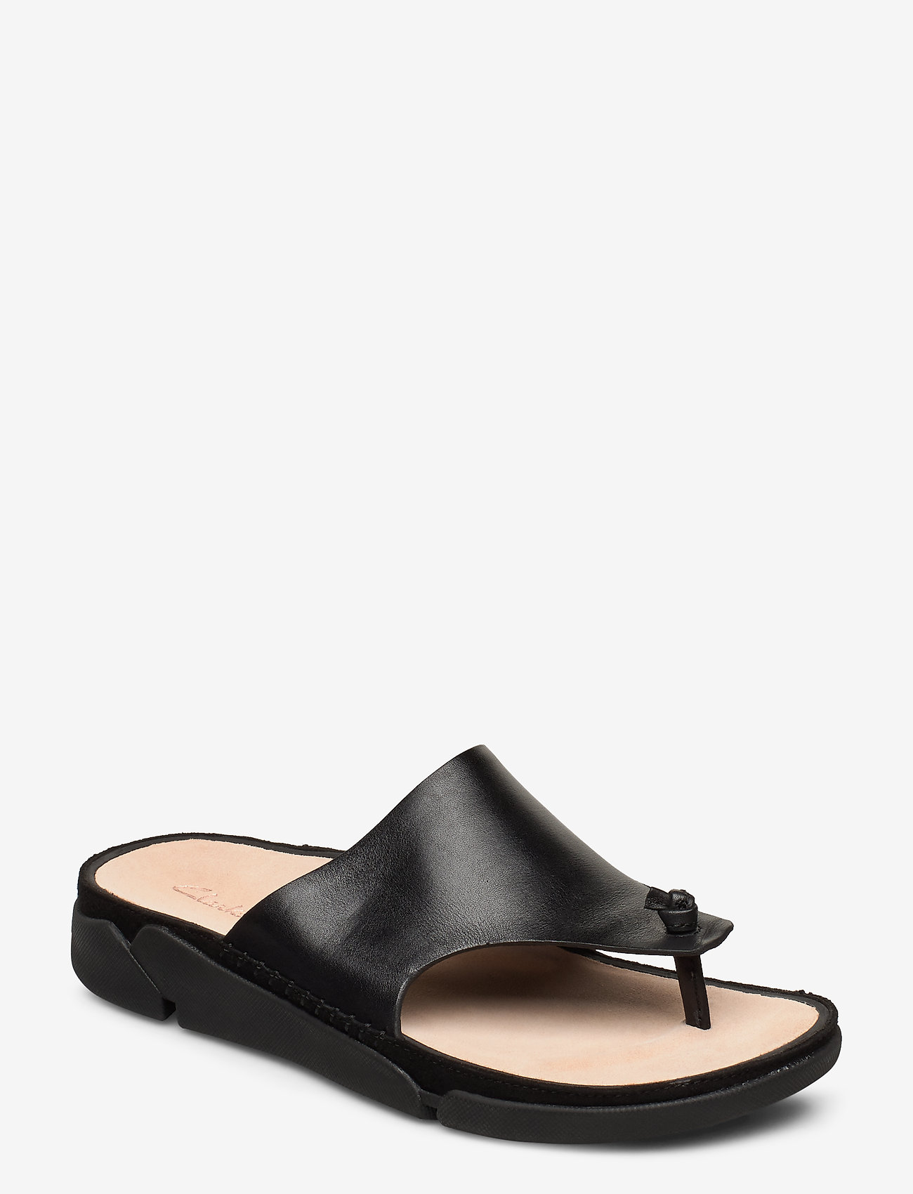 Clarks - Tri Toe Post - black leather - 0