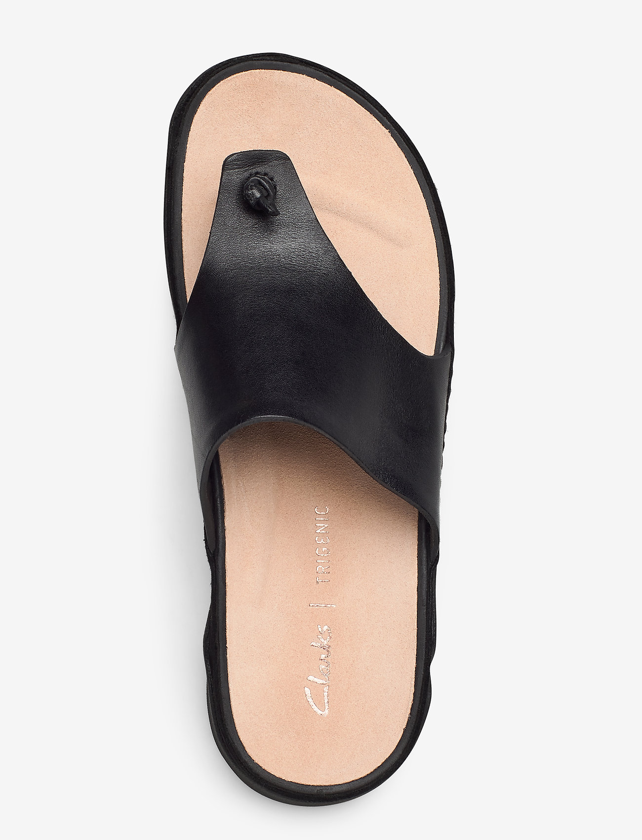 Clarks - Tri Toe Post - black leather - 3