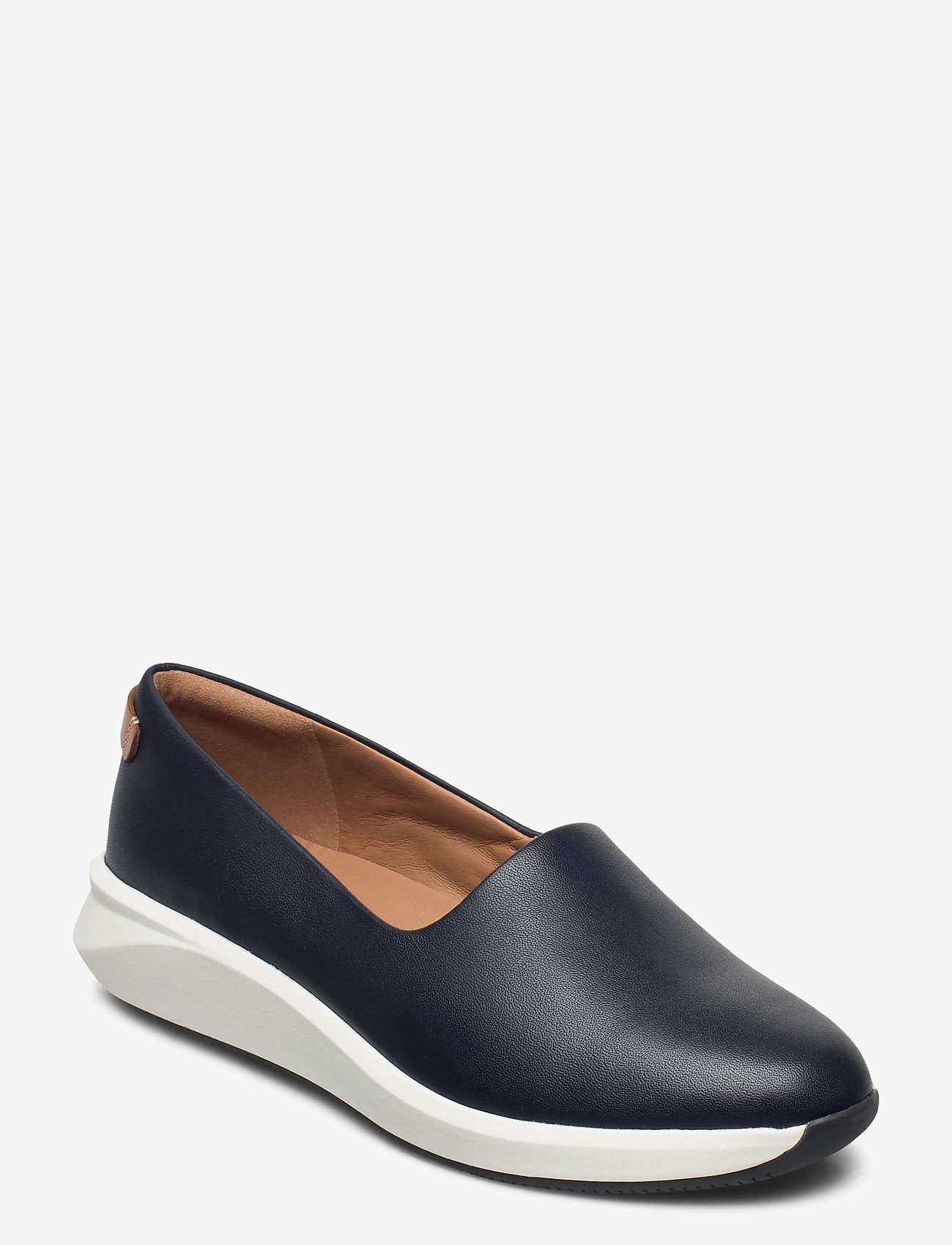 Clarks - Un Rio Step - navy leather - 0
