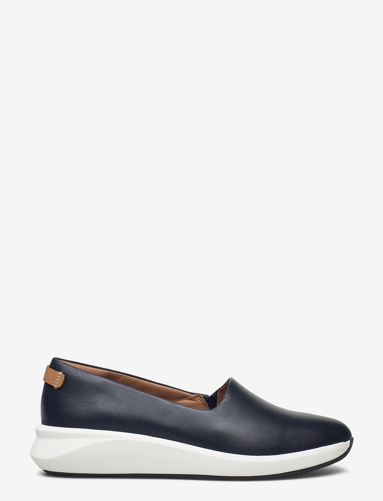 Clarks - Un Rio Step - navy leather - 1