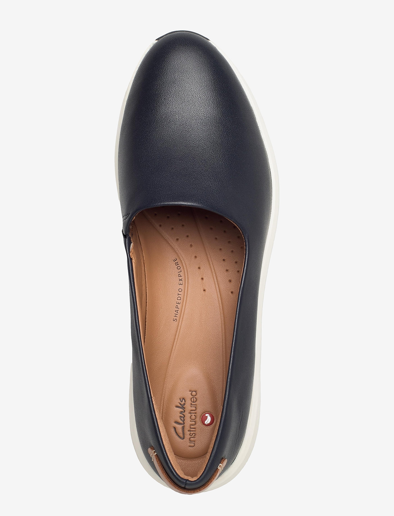 Clarks - Un Rio Step - navy leather - 3